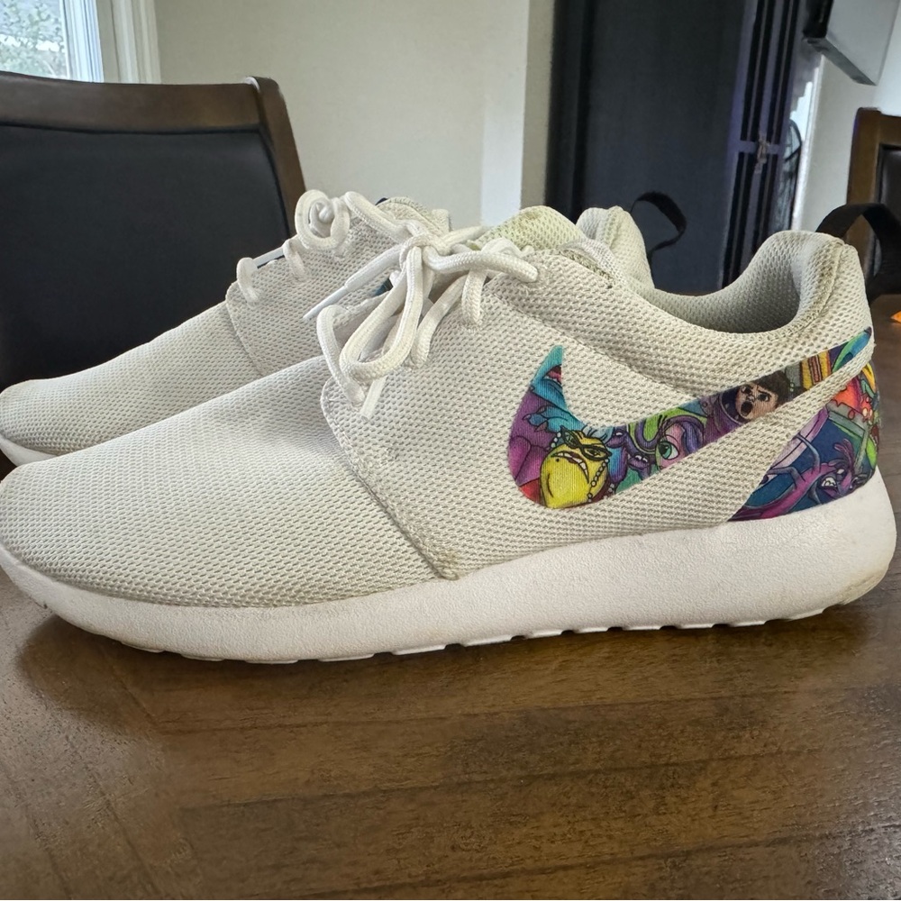 Nike Rosche Sneakers with Monsters Inc Design